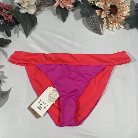 NWT Billabong [ XL ] Born 4 Sun Tropic Bikini‎ Bottom in Pink - Picture 3 of 10